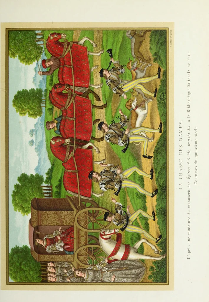 An illustration from Mœurs, usages et costumes au moyen âge : et à l'époque de la renaissance, 1874, leaf 224