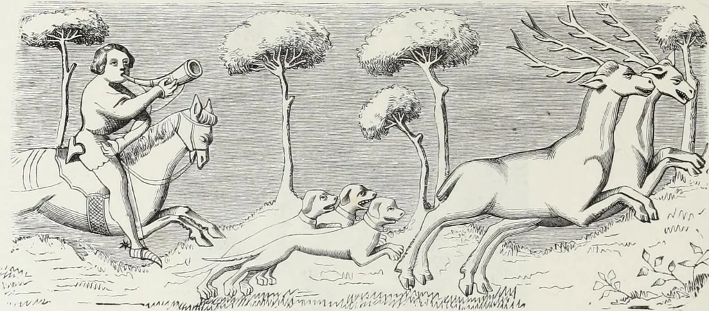 An illustration from Mœurs, usages et costumes au moyen âge : et à l'époque de la renaissance, 1874, leaf 227
