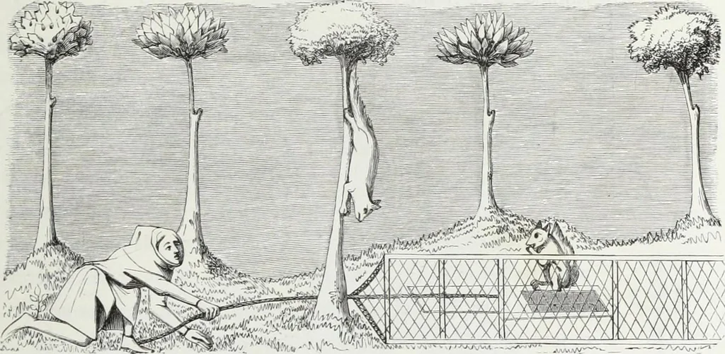 An illustration from Mœurs, usages et costumes au moyen âge : et à l'époque de la renaissance, 1874, leaf 228