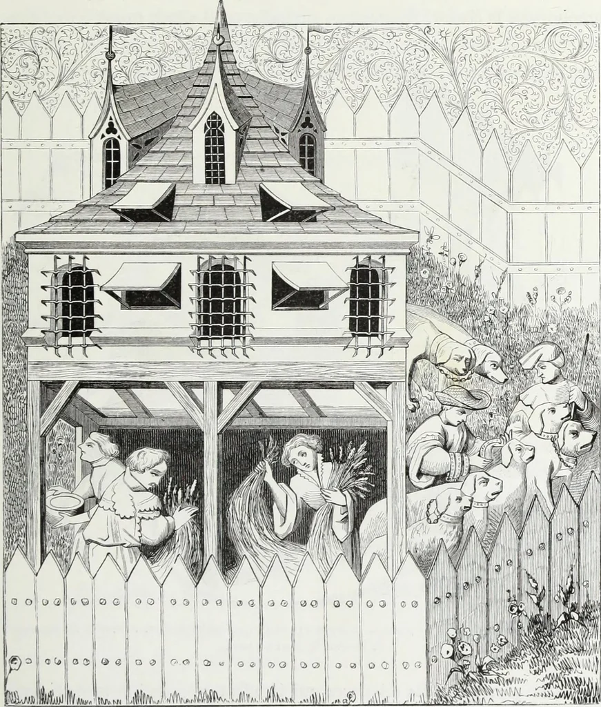 An illustration from Mœurs, usages et costumes au moyen âge : et à l'époque de la renaissance, 1874, leaf 232