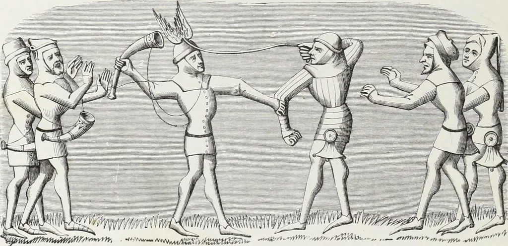 An illustration from Mœurs, usages et costumes au moyen âge : et à l'époque de la renaissance, 1874, leaf 241