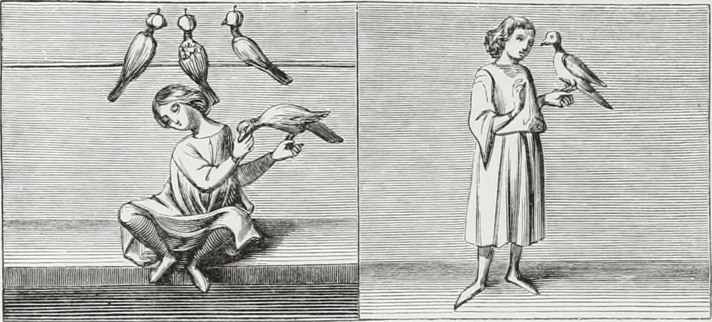 An illustration from Mœurs, usages et costumes au moyen âge : et à l'époque de la renaissance, 1874, leaf 243