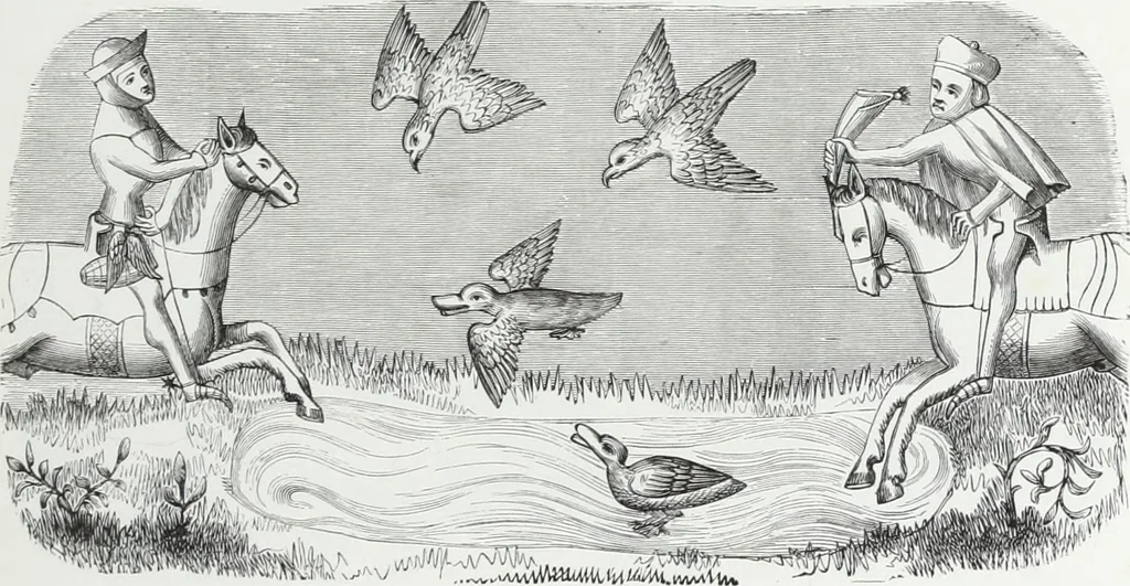 An illustration from Mœurs, usages et costumes au moyen âge : et à l'époque de la renaissance, 1874, leaf 244