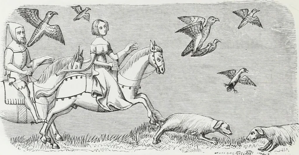 An illustration from Mœurs, usages et costumes au moyen âge : et à l'époque de la renaissance, 1874, leaf 245