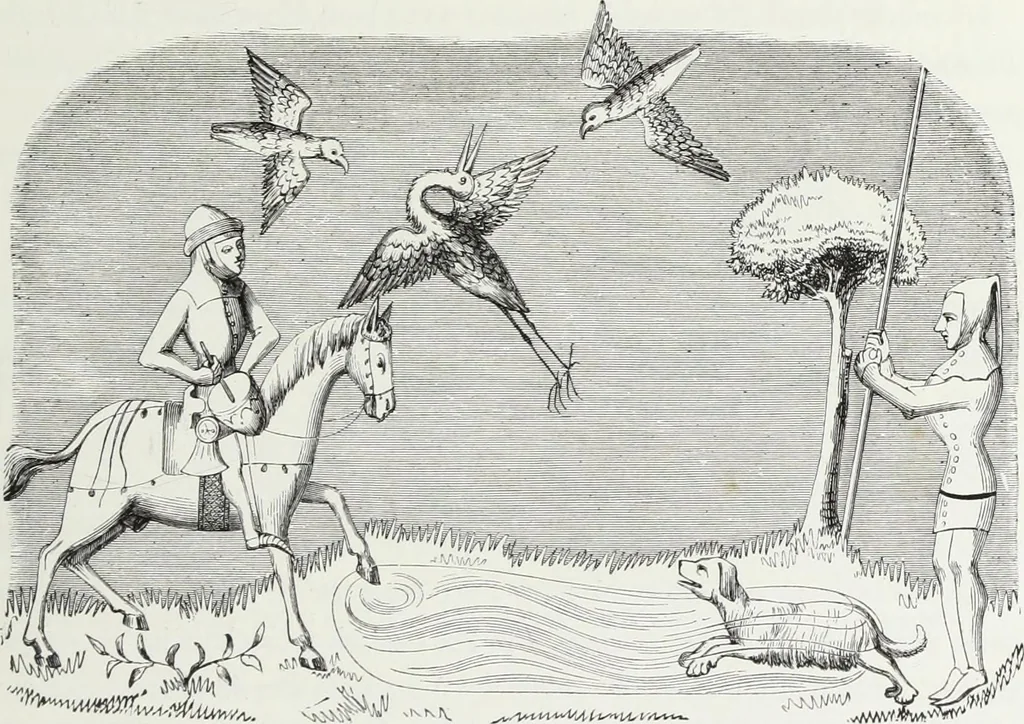 An illustration from Mœurs, usages et costumes au moyen âge : et à l'époque de la renaissance, 1874, leaf 252