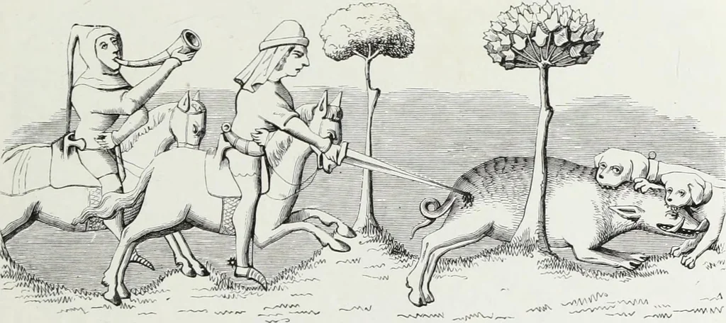An illustration from Mœurs, usages et costumes au moyen âge : et à l'époque de la renaissance, 1874, leaf 254