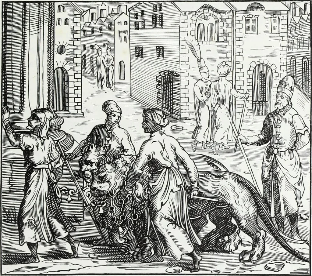 An illustration from Mœurs, usages et costumes au moyen âge : et à l'époque de la renaissance, 1874, leaf 264