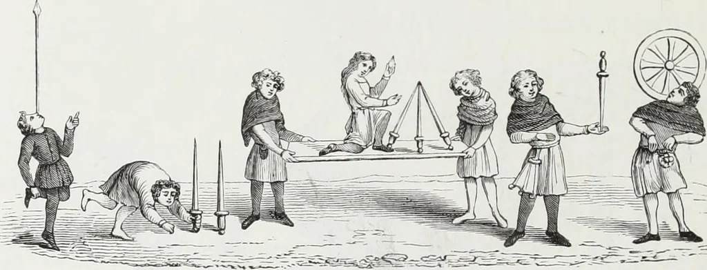 An illustration from Mœurs, usages et costumes au moyen âge : et à l'époque de la renaissance, 1874, leaf 267