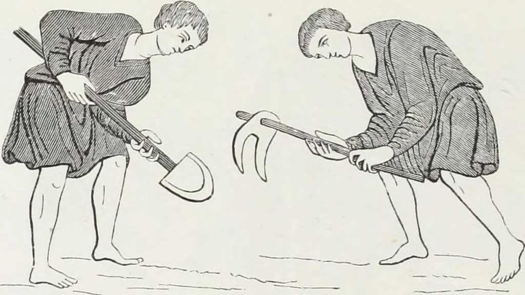 An illustration from Mœurs, usages et costumes au moyen âge : et à l'époque de la renaissance, 1874, leaf 27