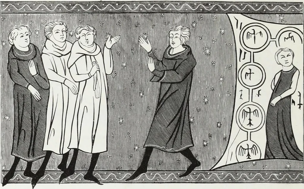 An illustration from Mœurs, usages et costumes au moyen âge : et à l'époque de la renaissance, 1874, leaf 271
