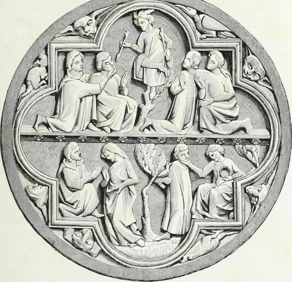 An illustration from Mœurs, usages et costumes au moyen âge : et à l'époque de la renaissance, 1874, leaf 286