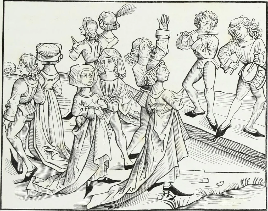An illustration from Mœurs, usages et costumes au moyen âge : et à l'époque de la renaissance, 1874, leaf 288