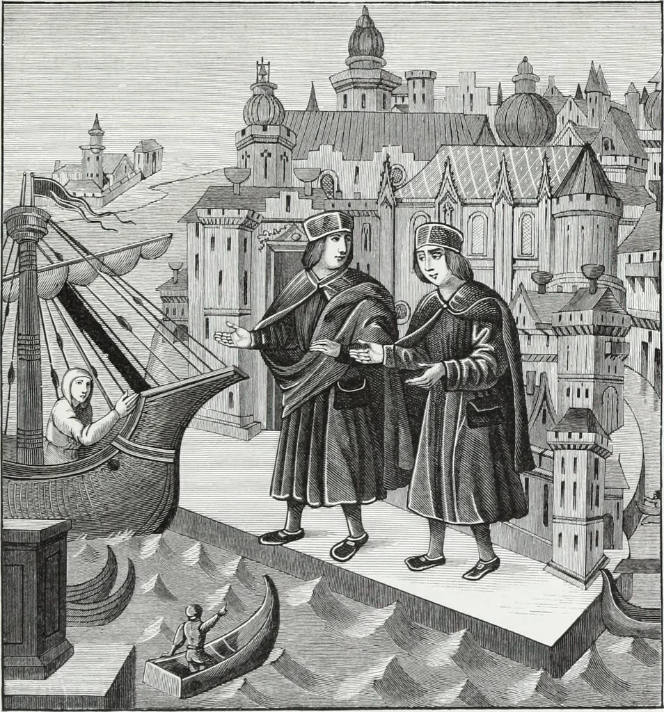 An illustration from Mœurs, usages et costumes au moyen âge : et à l'époque de la renaissance, 1874, leaf 308