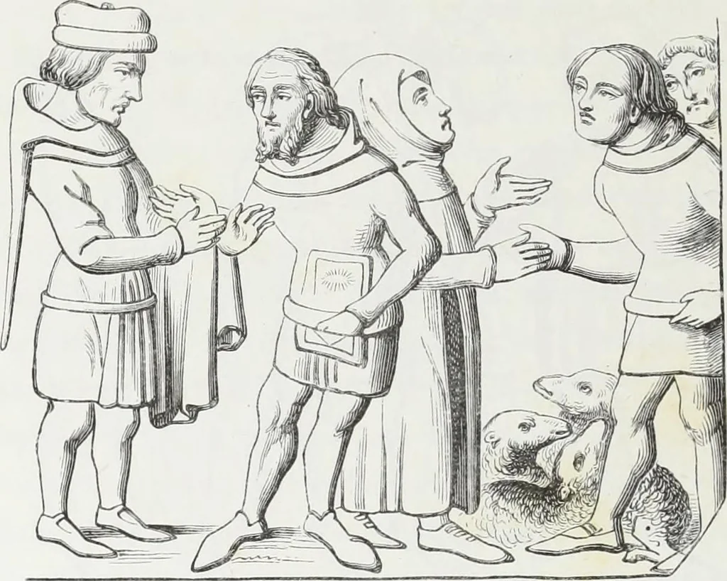 An illustration from Mœurs, usages et costumes au moyen âge : et à l'époque de la renaissance, 1874, leaf 329
