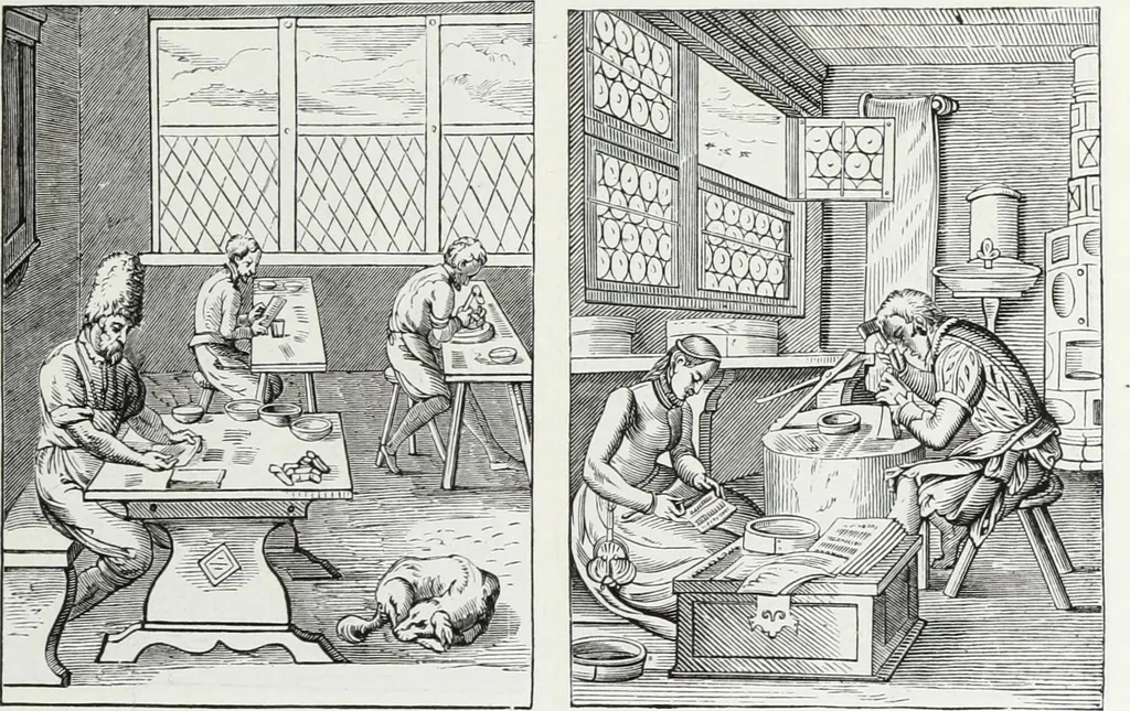 An illustration from Mœurs, usages et costumes au moyen âge : et à l'époque de la renaissance, 1874, leaf 336