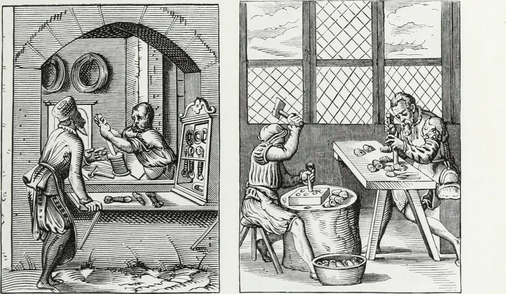 An illustration from Mœurs, usages et costumes au moyen âge : et à l'époque de la renaissance, 1874, leaf 336