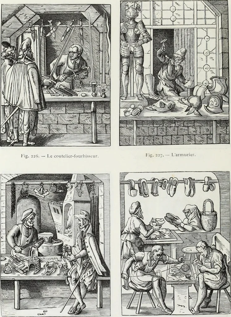 An illustration from Mœurs, usages et costumes au moyen âge : et à l'époque de la renaissance, 1874, leaf 337
