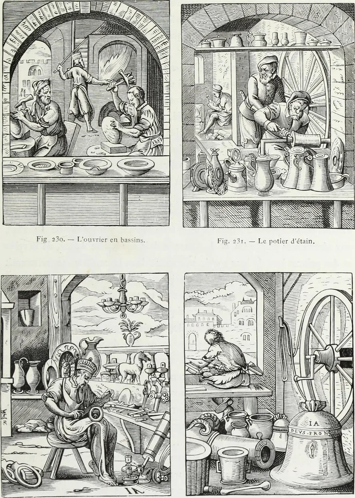 An illustration from Mœurs, usages et costumes au moyen âge : et à l'époque de la renaissance, 1874, leaf 338