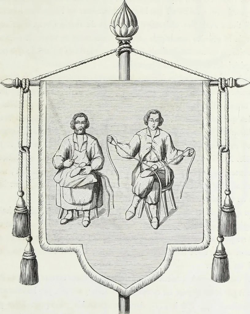 An illustration from Mœurs, usages et costumes au moyen âge : et à l'époque de la renaissance, 1874, leaf 342