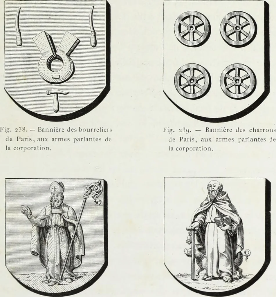 An illustration from Mœurs, usages et costumes au moyen âge : et à l'époque de la renaissance, 1874, leaf 344
