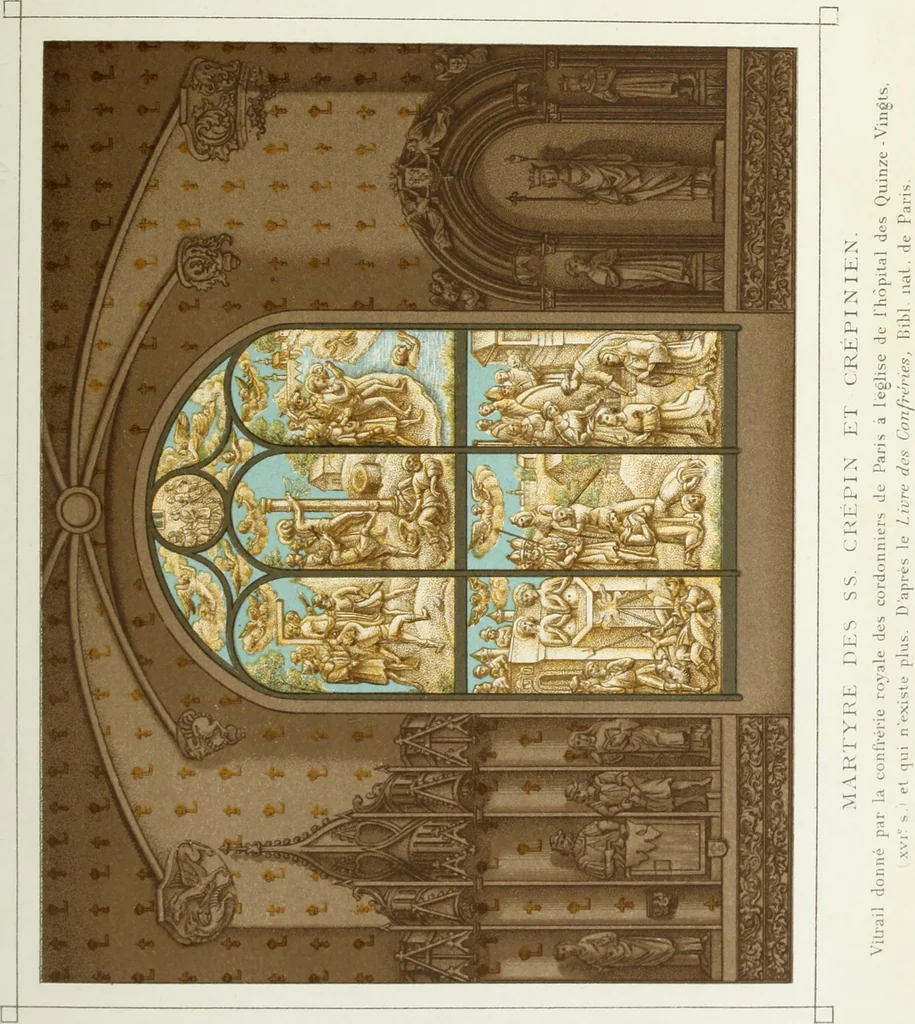 An illustration from Mœurs, usages et costumes au moyen âge : et à l'époque de la renaissance, 1874, leaf 346