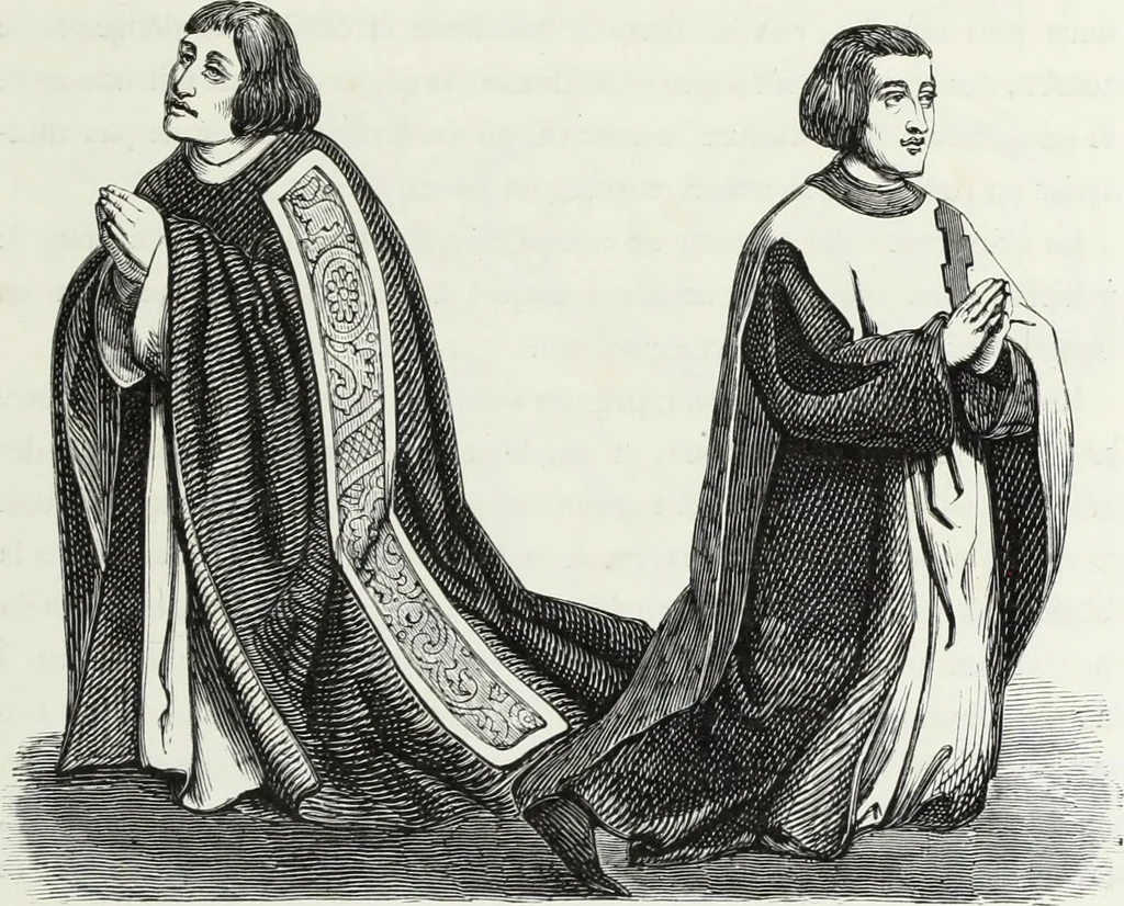 An illustration from Mœurs, usages et costumes au moyen âge : et à l'époque de la renaissance, 1874, leaf 348