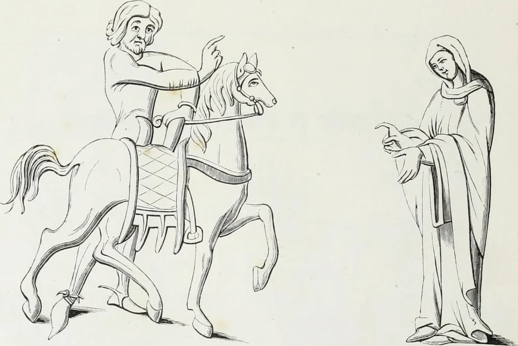 An illustration from Mœurs, usages et costumes au moyen âge : et à l'époque de la renaissance, 1874, leaf 35
