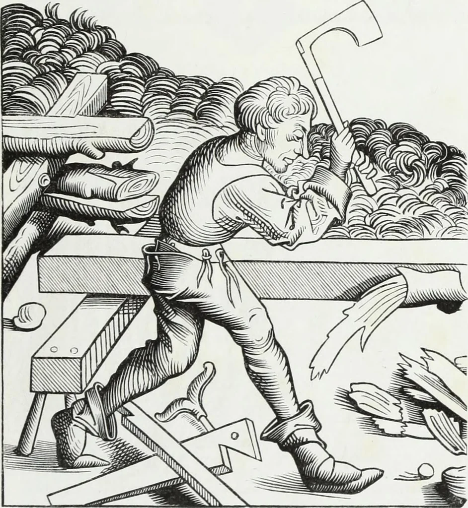 An illustration from Mœurs, usages et costumes au moyen âge : et à l'époque de la renaissance, 1874, leaf 356