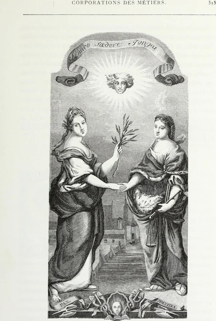 An illustration from Mœurs, usages et costumes au moyen âge : et à l'époque de la renaissance, 1874, leaf 358