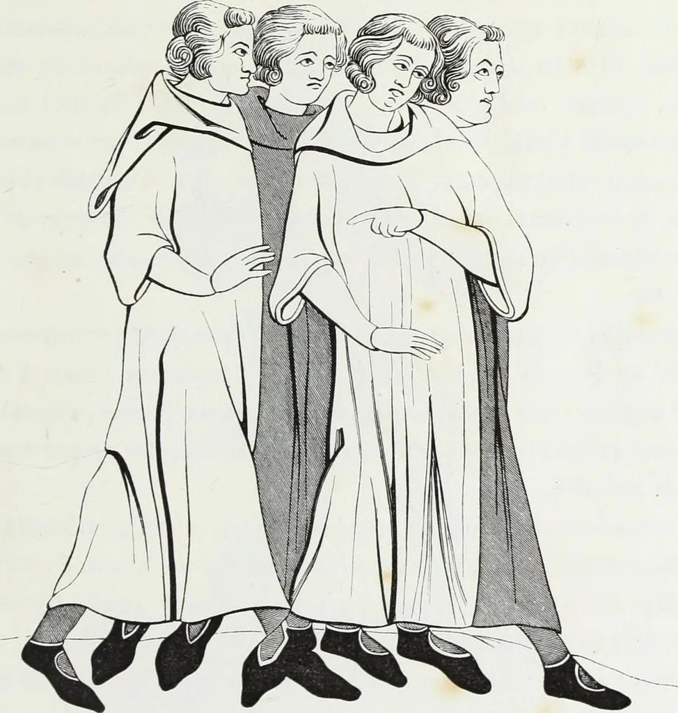 An illustration from Mœurs, usages et costumes au moyen âge : et à l'époque de la renaissance, 1874, leaf 36