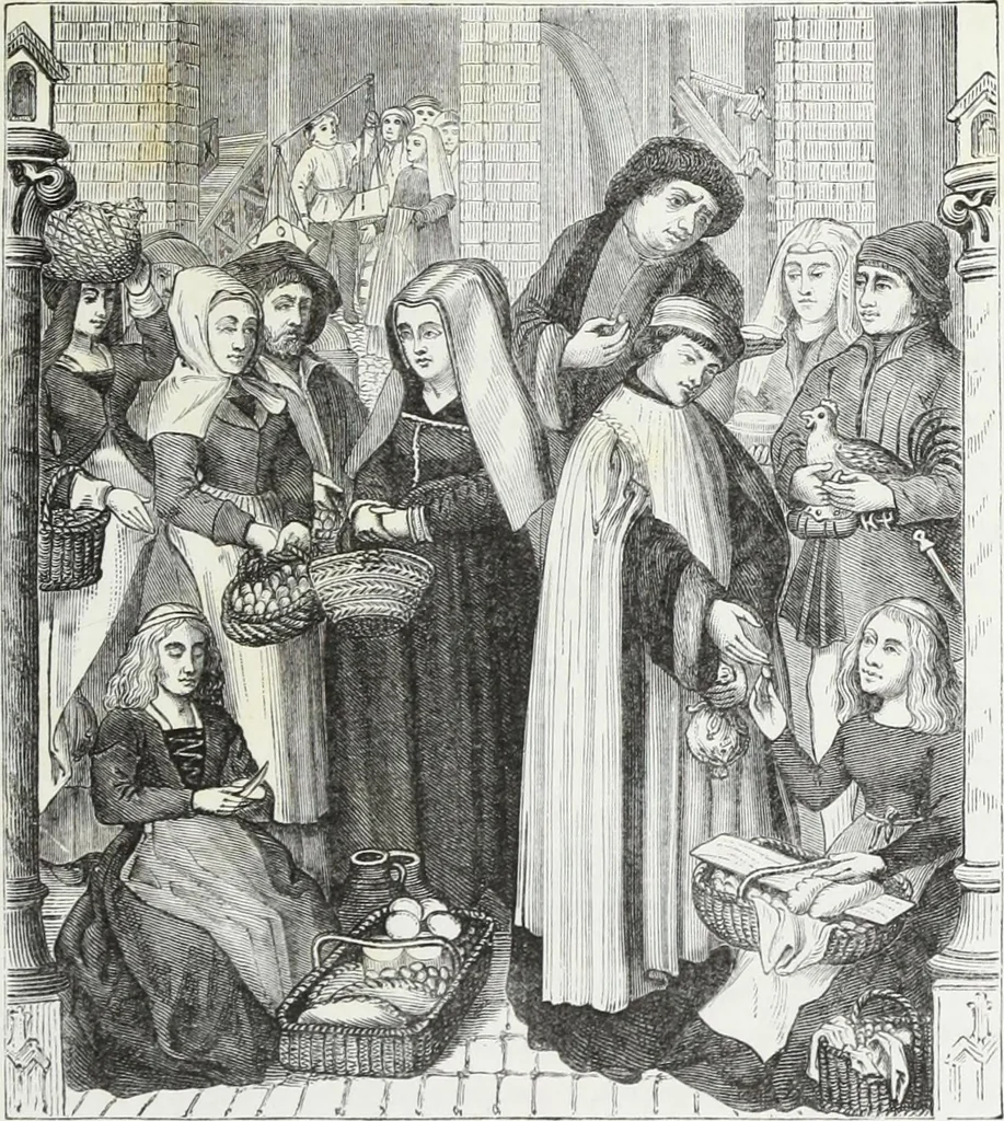 An illustration from Mœurs, usages et costumes au moyen âge : et à l'époque de la renaissance, 1874, leaf 368