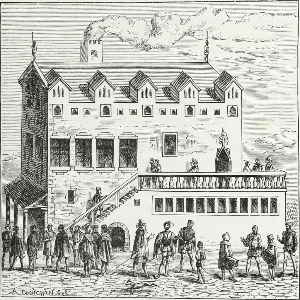 An illustration from Mœurs, usages et costumes au moyen âge : et à l'époque de la renaissance, 1874, leaf 380