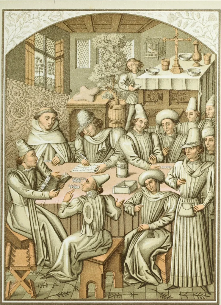 An illustration from Mœurs, usages et costumes au moyen âge : et à l'époque de la renaissance, 1874, leaf 388