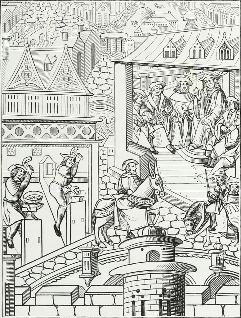 An illustration from Mœurs, usages et costumes au moyen âge : et à l'époque de la renaissance, 1874, leaf 394