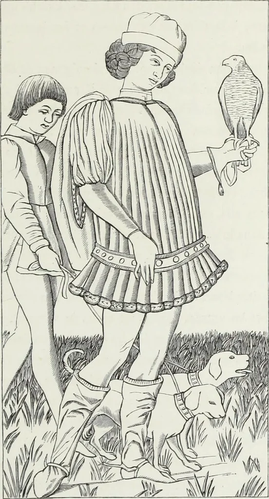 An illustration from Mœurs, usages et costumes au moyen âge : et à l'époque de la renaissance, 1874, leaf 40