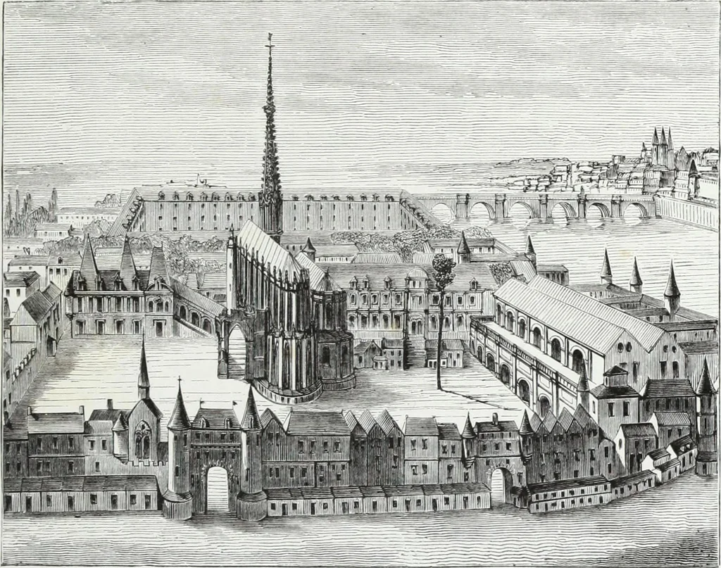 An illustration from Mœurs, usages et costumes au moyen âge : et à l'époque de la renaissance, 1874, leaf 418