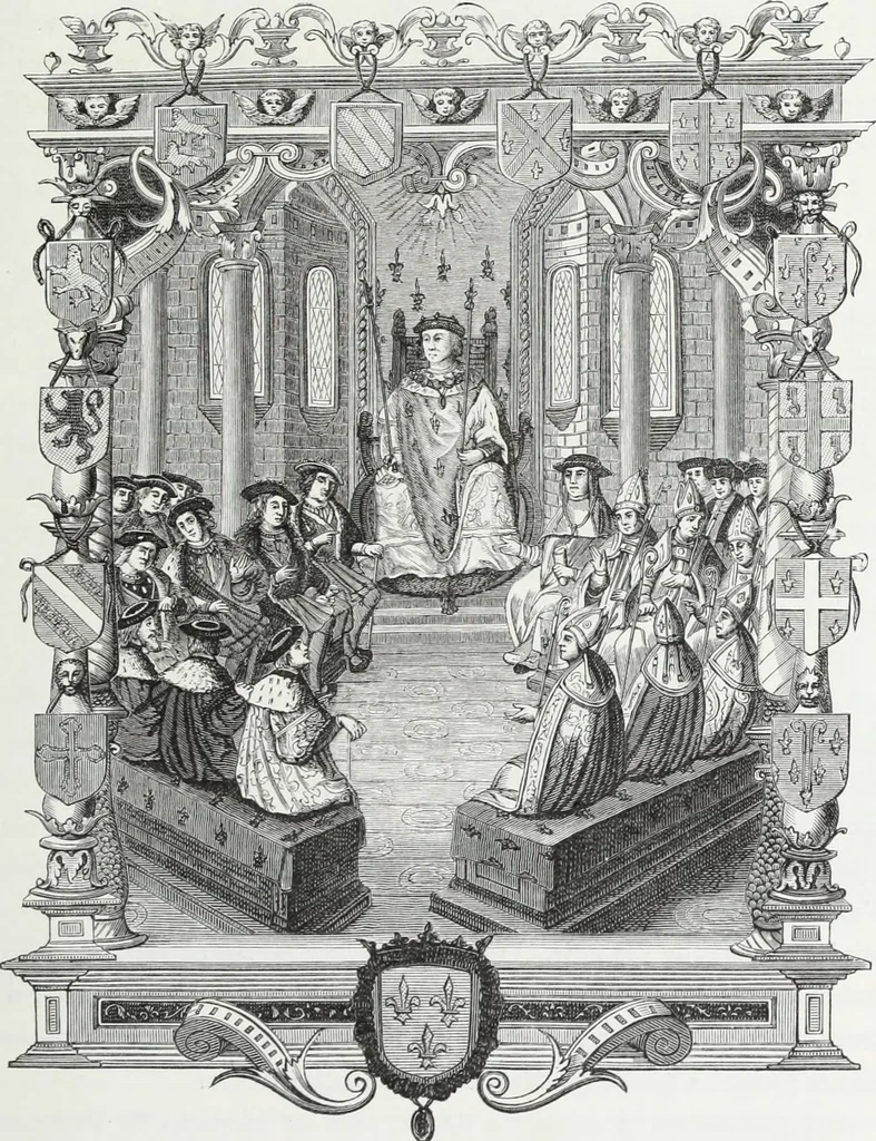 An illustration from Mœurs, usages et costumes au moyen âge : et à l'époque de la renaissance, 1874, leaf 424