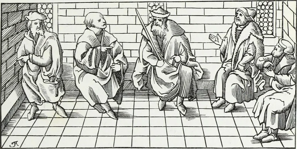 An illustration from Mœurs, usages et costumes au moyen âge : et à l'époque de la renaissance, 1874, leaf 428