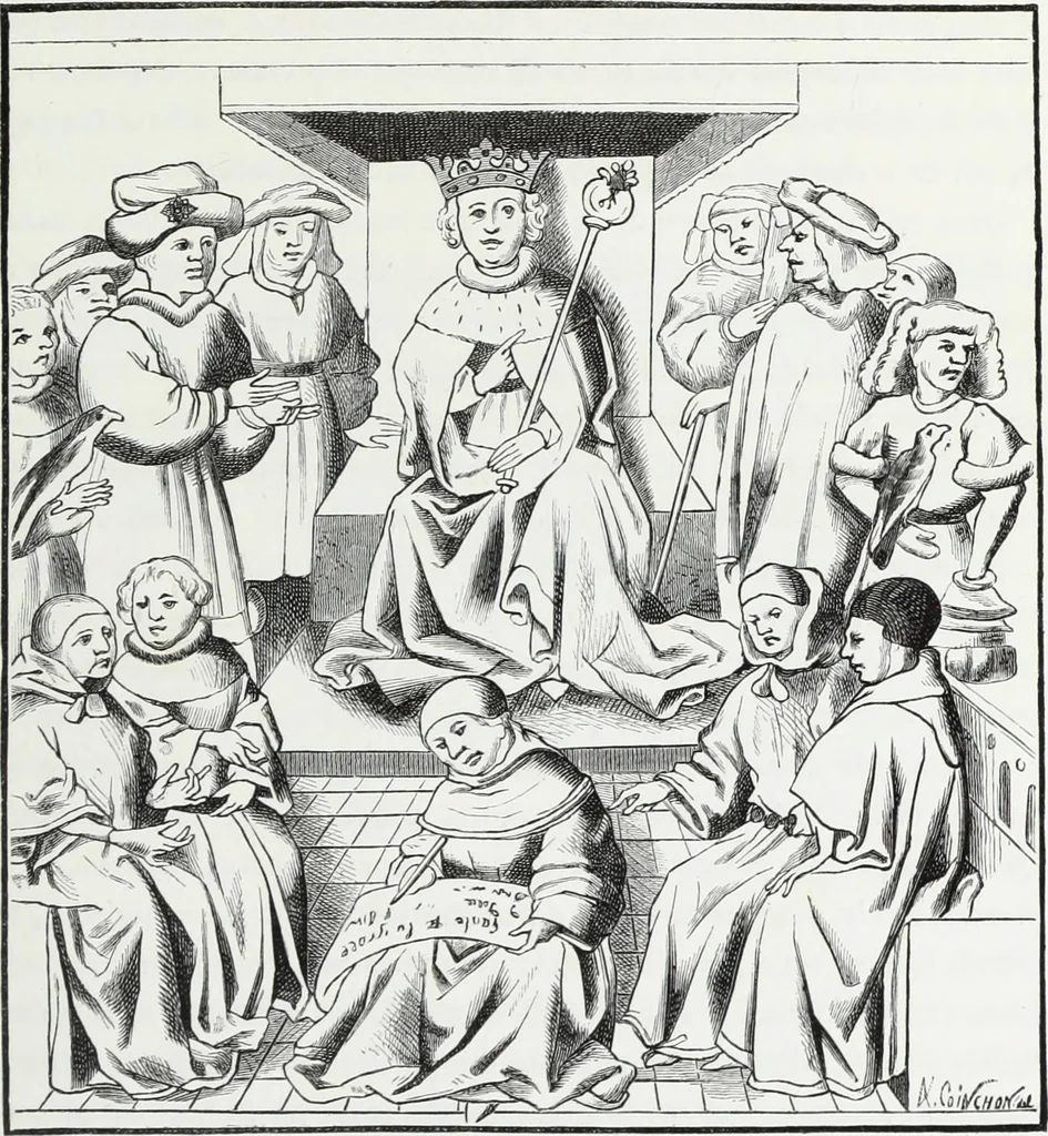 An illustration from Mœurs, usages et costumes au moyen âge : et à l'époque de la renaissance, 1874, leaf 430
