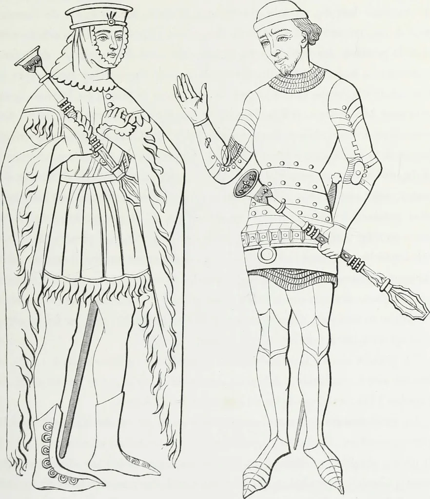 An illustration from Mœurs, usages et costumes au moyen âge : et à l'époque de la renaissance, 1874, leaf 434