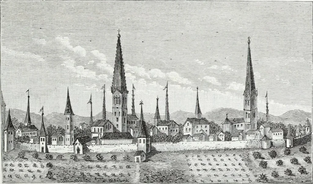 An illustration from Mœurs, usages et costumes au moyen âge : et à l'époque de la renaissance, 1874, leaf 452