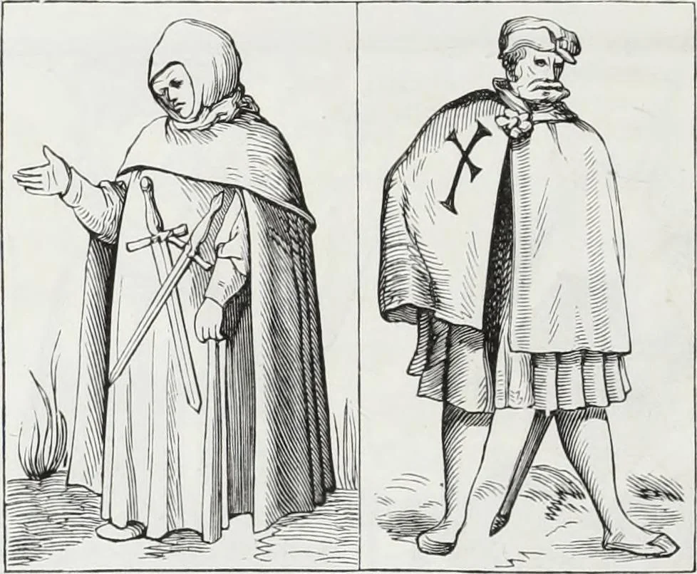 An illustration from Mœurs, usages et costumes au moyen âge : et à l'époque de la renaissance, 1874, leaf 455