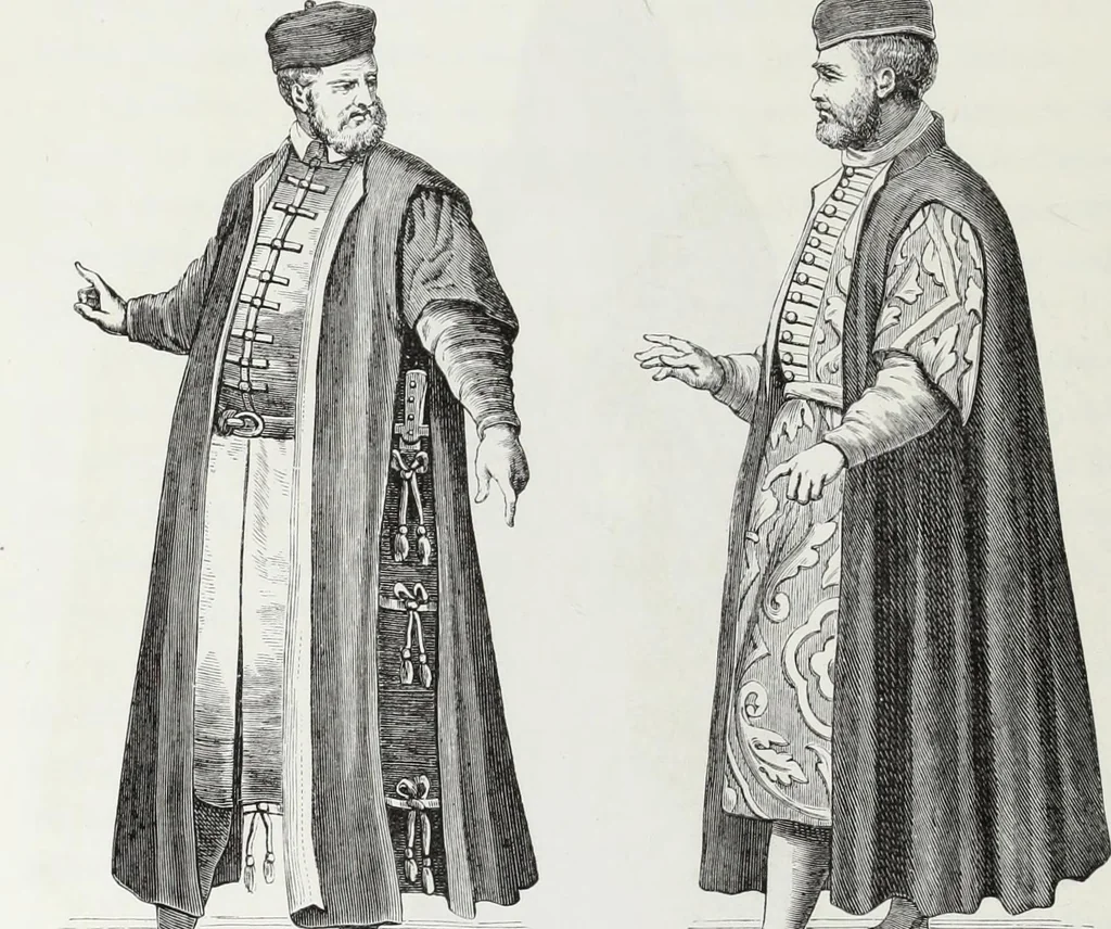 An illustration from Mœurs, usages et costumes au moyen âge : et à l'époque de la renaissance, 1874, leaf 467