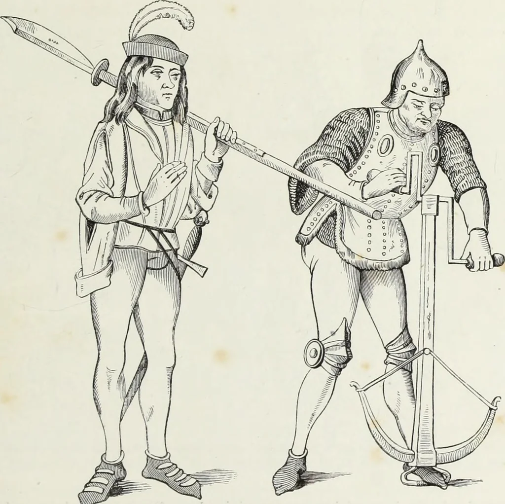 An illustration from Mœurs, usages et costumes au moyen âge : et à l'époque de la renaissance, 1874, leaf 48