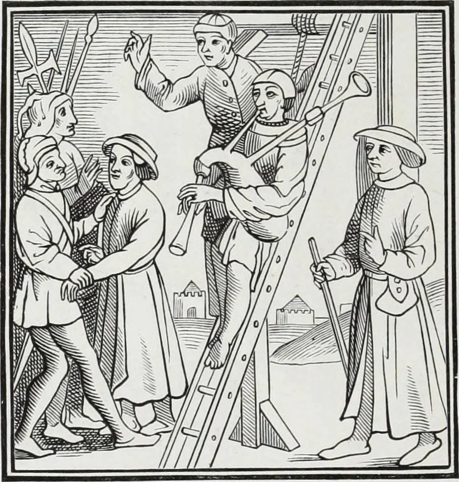 An illustration from Mœurs, usages et costumes au moyen âge : et à l'époque de la renaissance, 1874, leaf 493