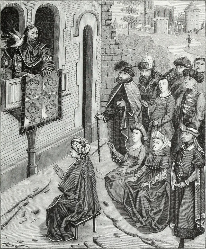 An illustration from Mœurs, usages et costumes au moyen âge : et à l'époque de la renaissance, 1874, leaf 504