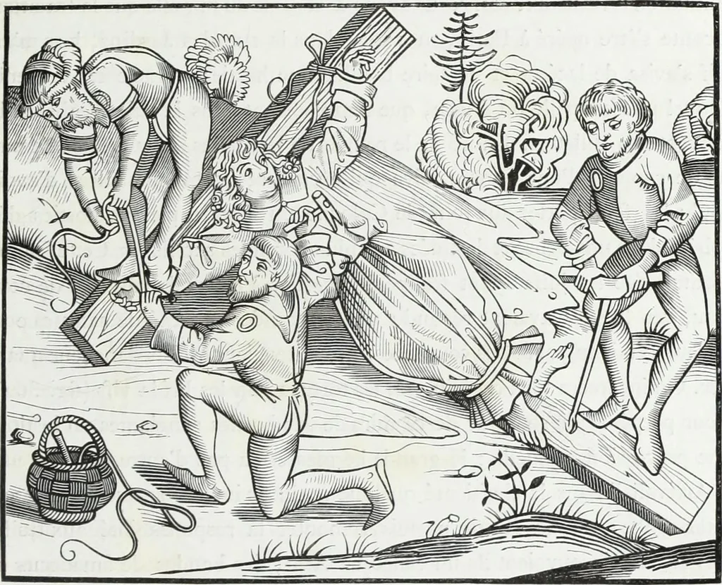 An illustration from Mœurs, usages et costumes au moyen âge : et à l'époque de la renaissance, 1874, leaf 510