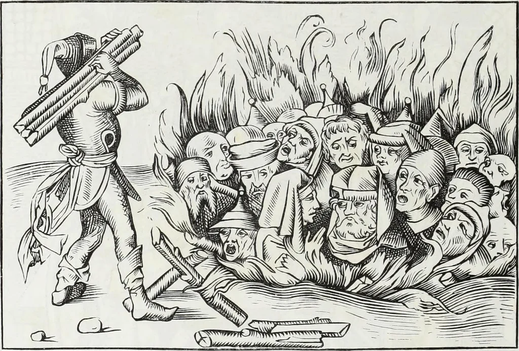 An illustration from Mœurs, usages et costumes au moyen âge : et à l'époque de la renaissance, 1874, leaf 513