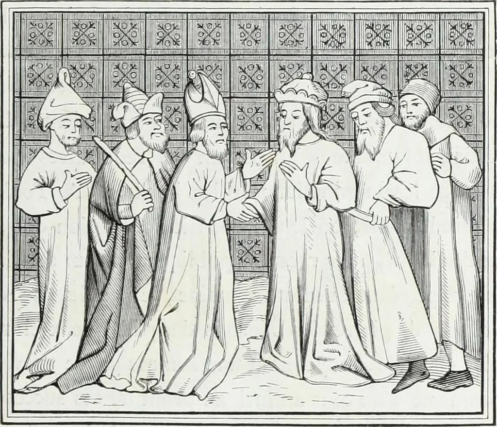An illustration from Mœurs, usages et costumes au moyen âge : et à l'époque de la renaissance, 1874, leaf 514
