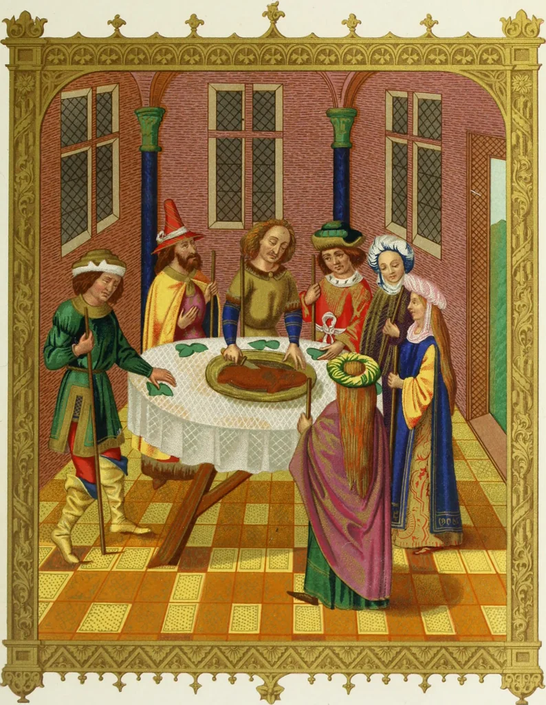 An illustration from Mœurs, usages et costumes au moyen âge : et à l'époque de la renaissance, 1874, leaf 518